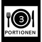 3 Portionen