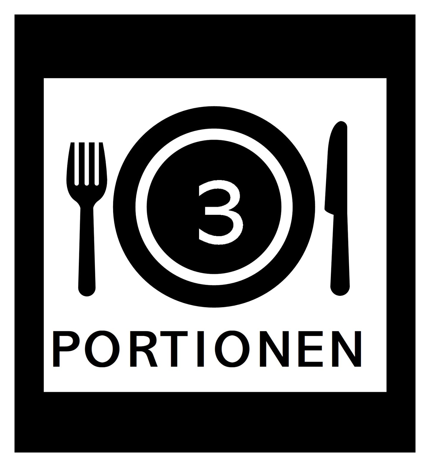 3 Portionen